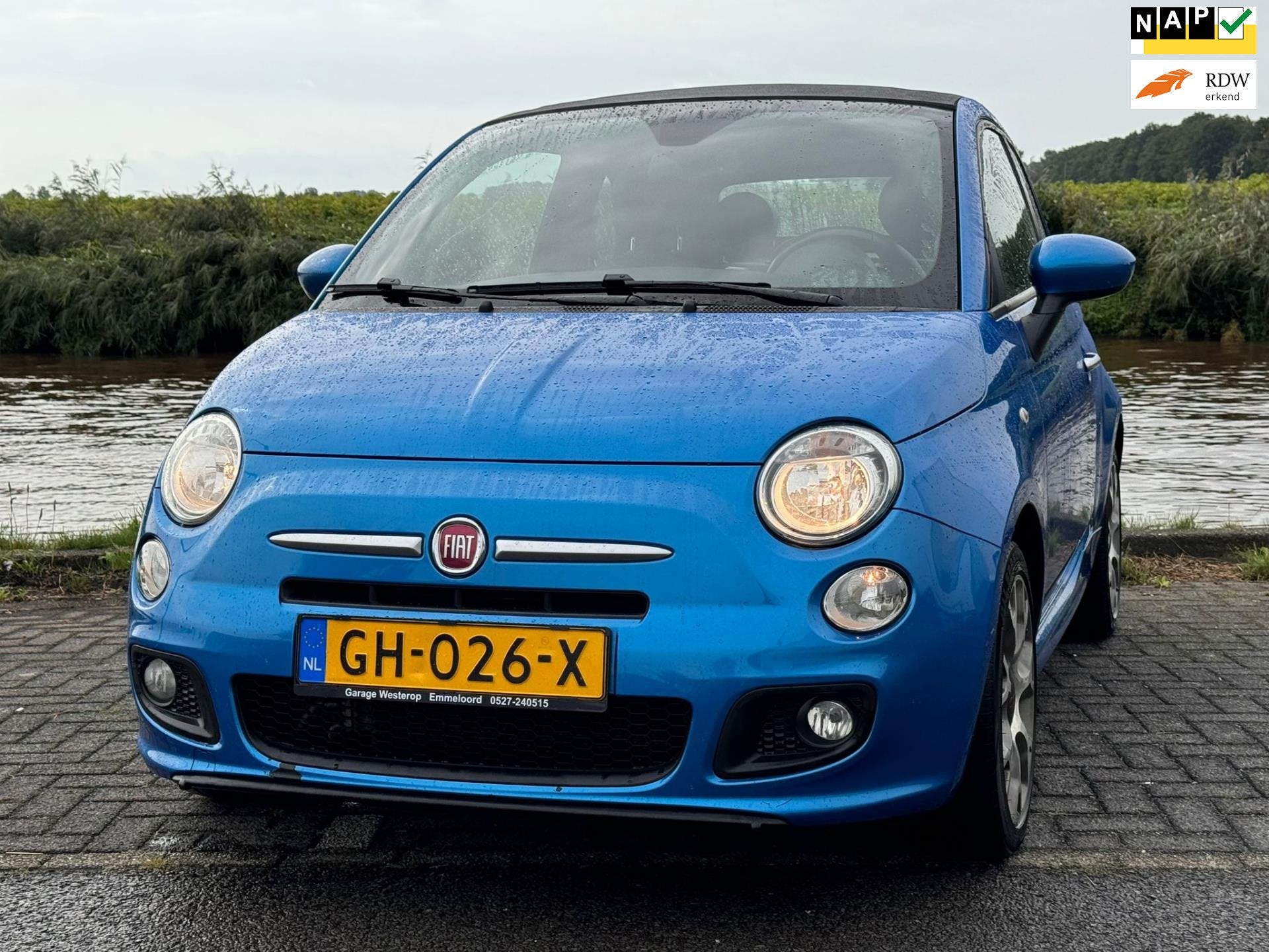 Fiat 500 C 0.9 TwinAir Turbo 500S CABRIO / soundsystem, Auto's, Fiat, Cabriolet, Leder en Stof, Origineel Nederlands, Bedrijf