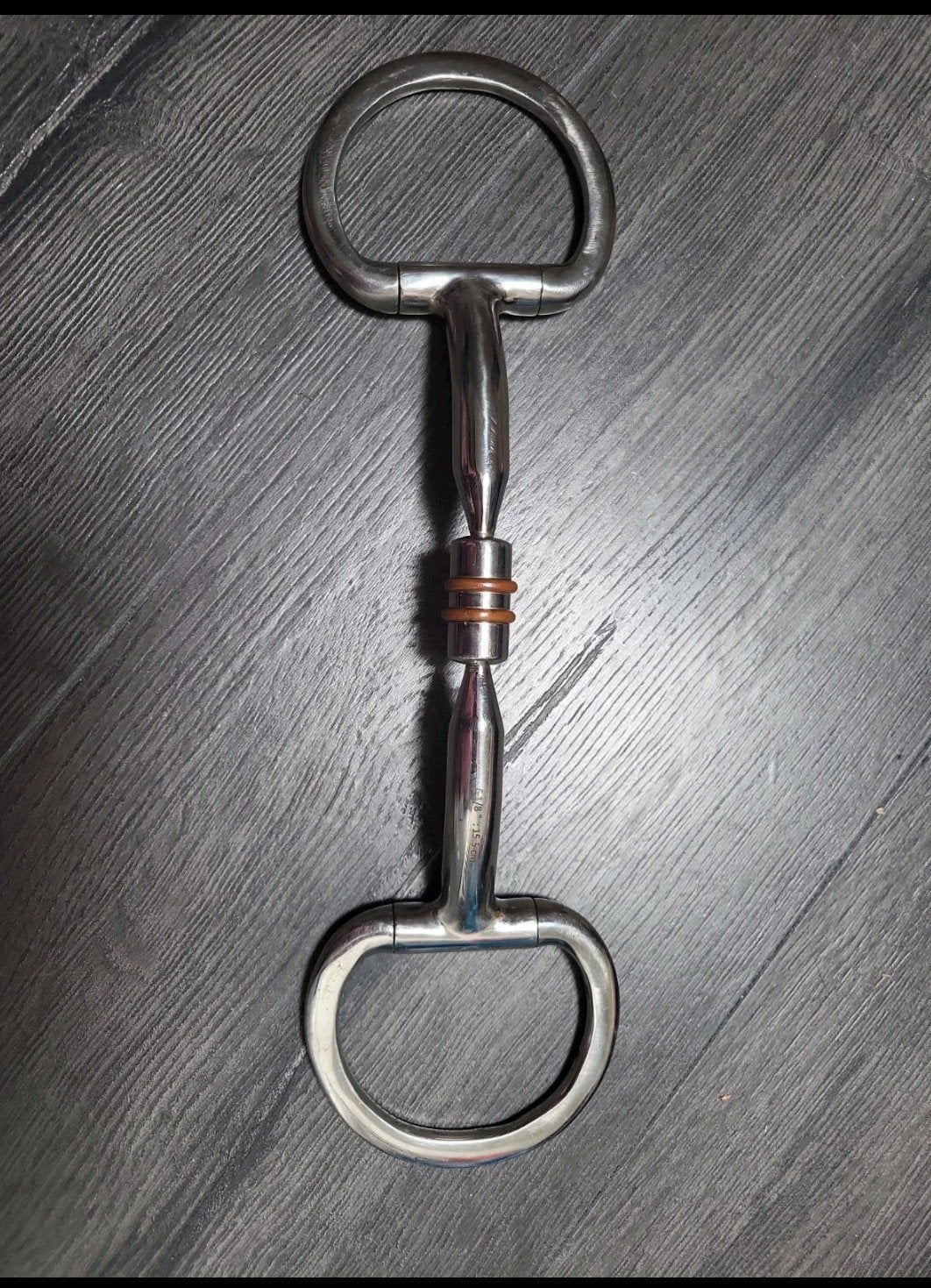 Horka ongebroken Bustrens met roller, 15,5 cm., Dieren en Toebehoren, Verzenden, Inclusief bit, Zo goed als nieuw, Bit