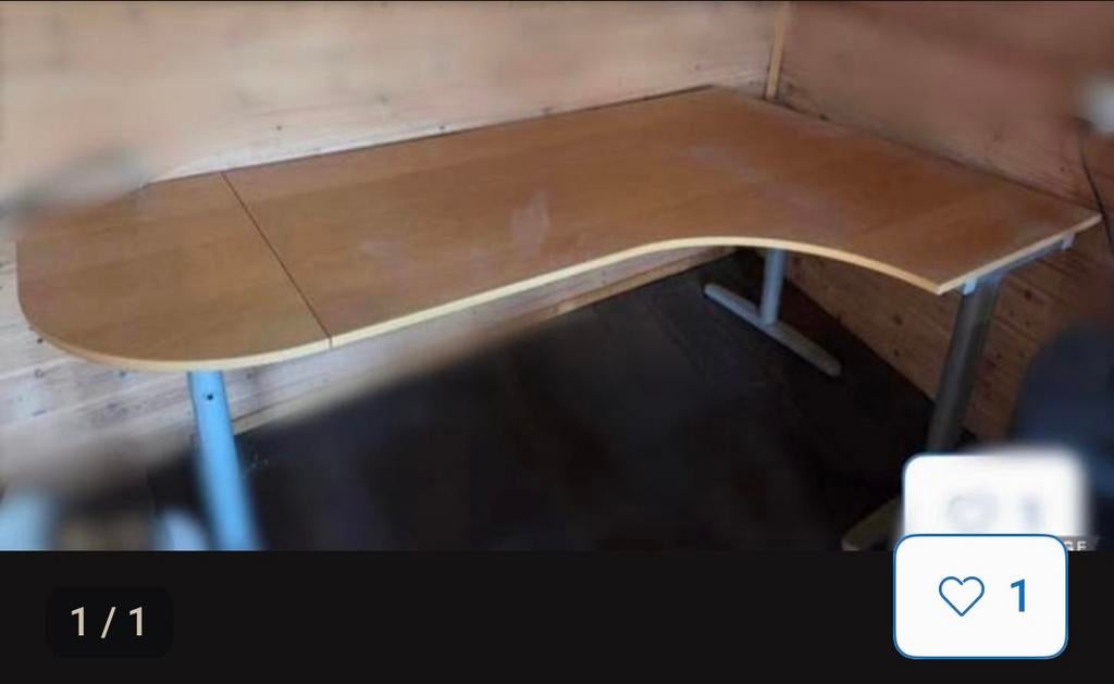 Gratis bureau, Ophalen, Demontabel, Gebruikt, Hoekbureau
