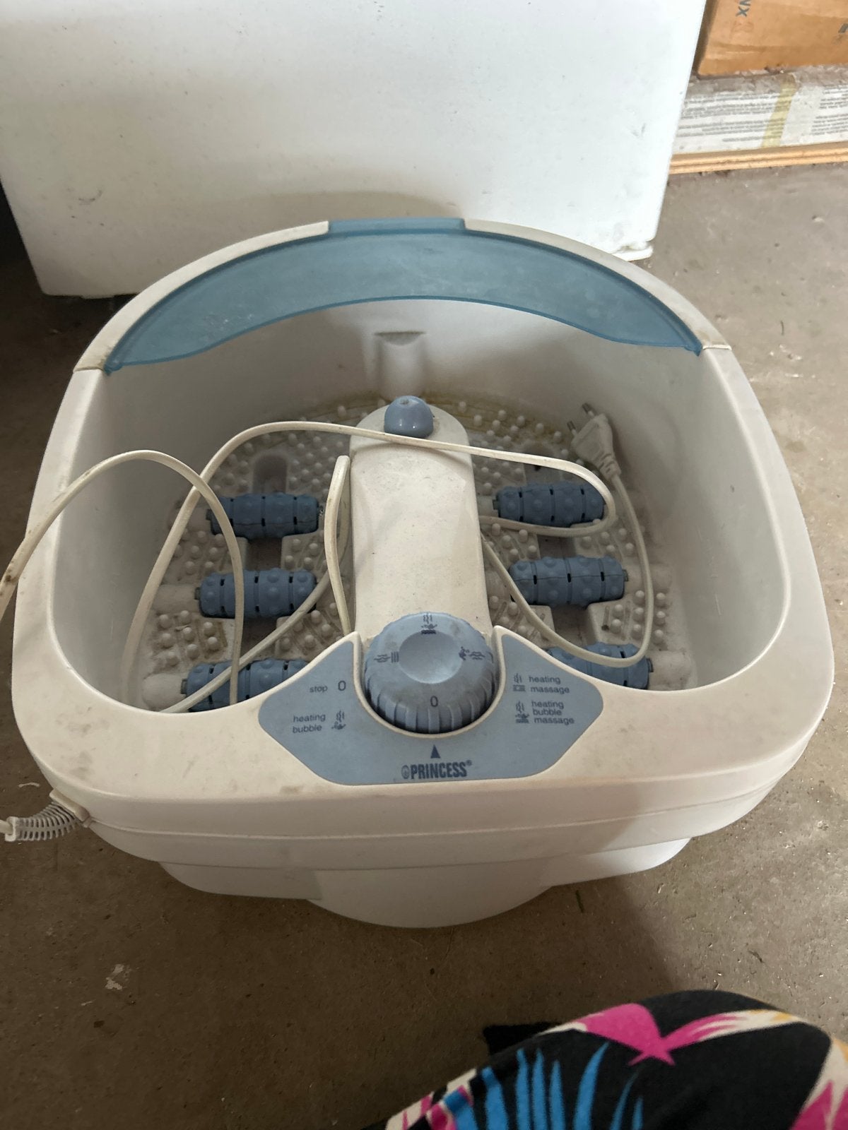 Princess Voetenbad met Massage en Bubbel functie, Ophalen of Verzenden, Gebruikt, Hand- en Voetverzorging