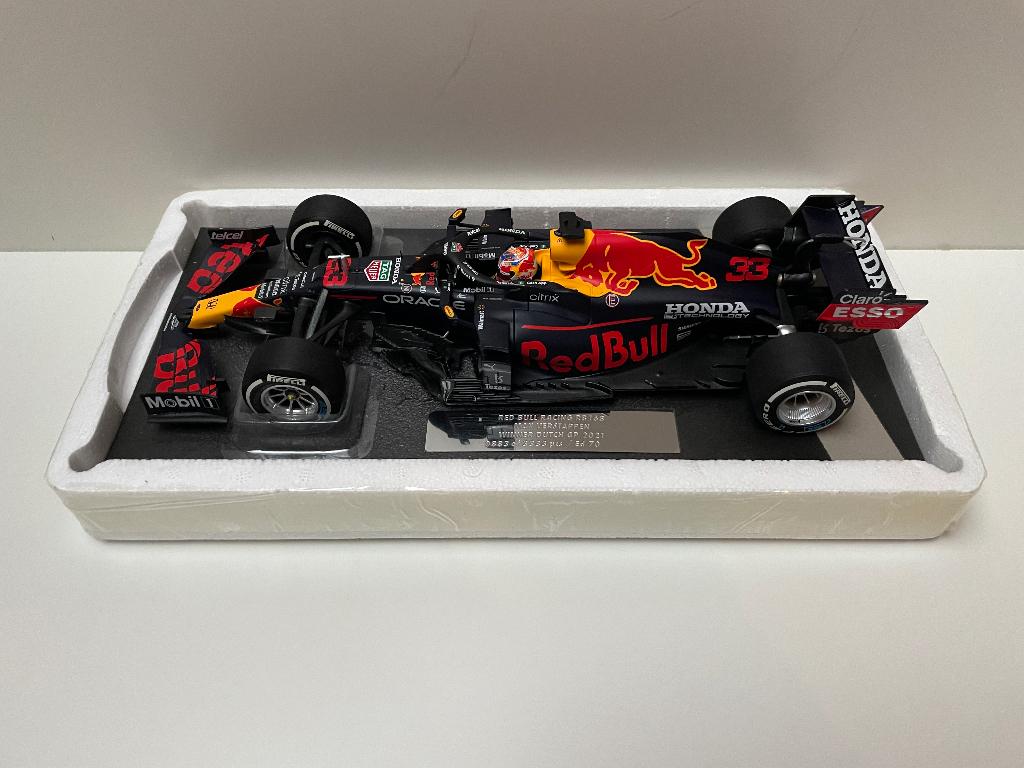 Verstappen Minichamps 1:18 RB16B GP Zandvoort 2021 Winner, Ophalen of Verzenden, Nieuw, Auto, MiniChamps