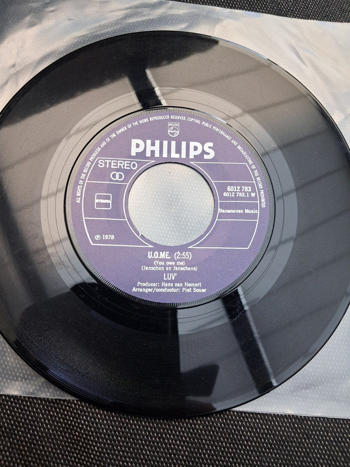 LUV' - U.O.ME. (You Owe Me) - Philips Single (1978), Gebruikt, 7 inch, Single, Ophalen of Verzenden