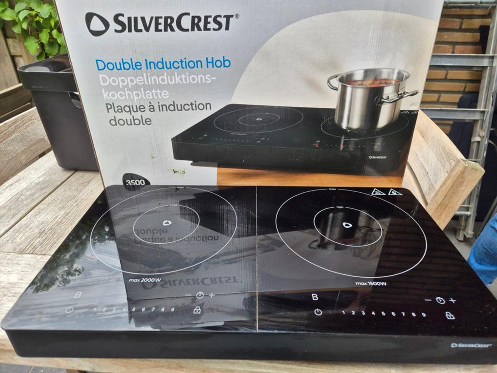 Losse Dubbele Inductiekookplaat 3500W, Witgoed en Apparatuur, Kookplaten, Ophalen, 3 kookzones of minder, Zo goed als nieuw, Inductie