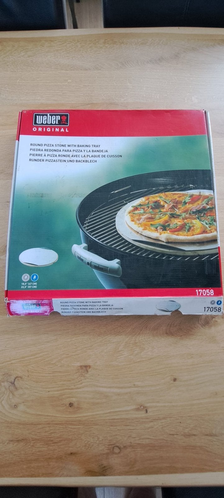 Weber Pizzasteen met Bakplaat - Rond (Gebruikt), Ophalen, Gebruikt