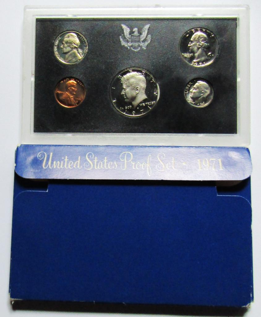 **  1971  -  Jaarsetje USA Munten -  UNC  ** PROOF **, Postzegels en Munten, Munten | Amerika, Verzenden, Noord-Amerika, Setje