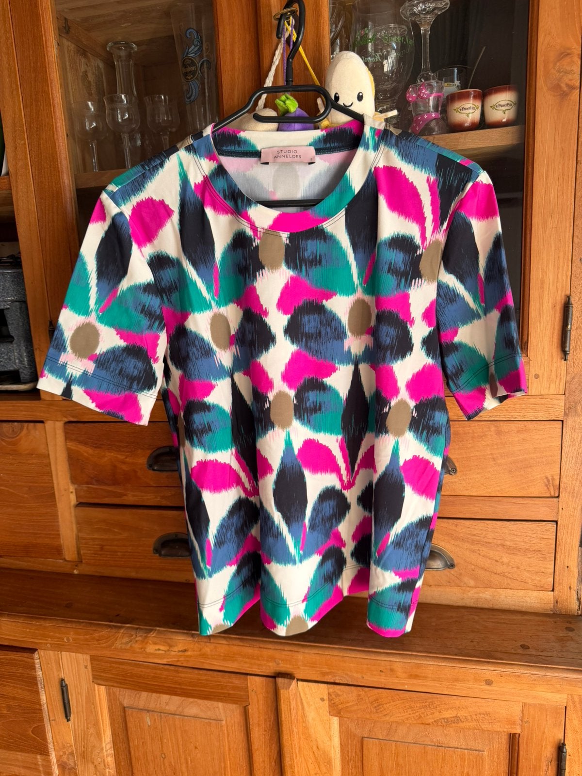 Studio anneloes travelstof top maat S, Overige kleuren, Nieuw, Korte mouw, Ophalen