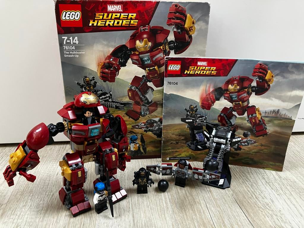 LEGO Marvel Hulkbuster Smash-Up 76104 Compleet incl doos, Kinderen en Baby's, Speelgoed | Duplo en Lego, Ophalen of Verzenden