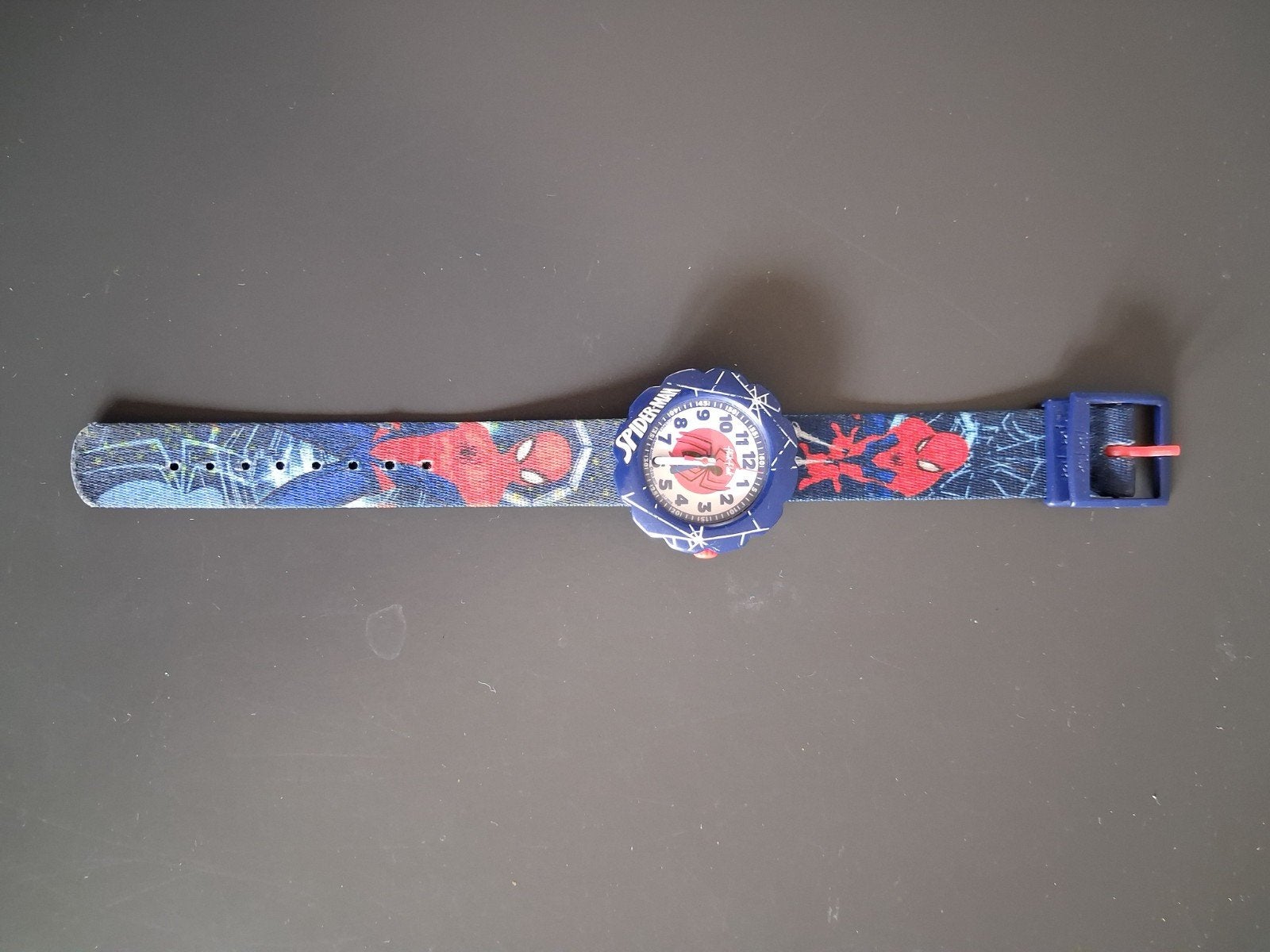 Flik flak spiderman horloge kinderen vintage, Ophalen of Verzenden, Jongen of Meisje