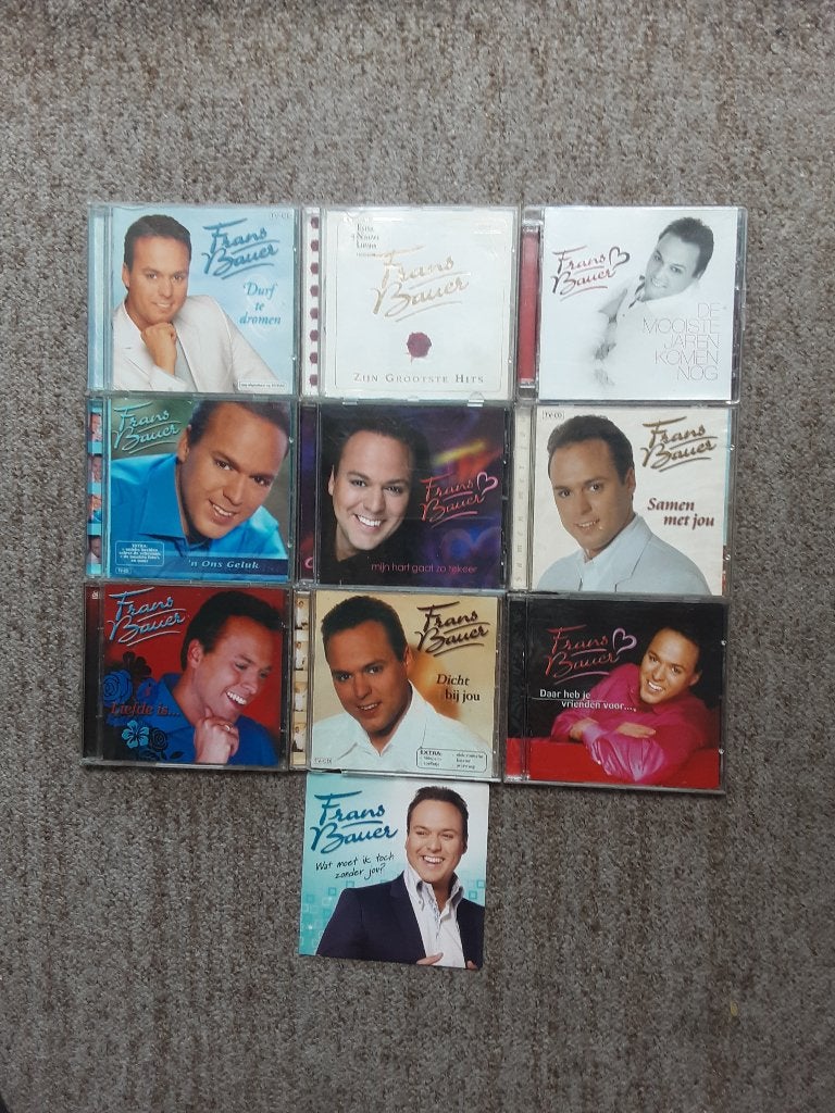 10 CD's Frans Bauer, Ophalen, Gebruikt, Levenslied of Smartlap