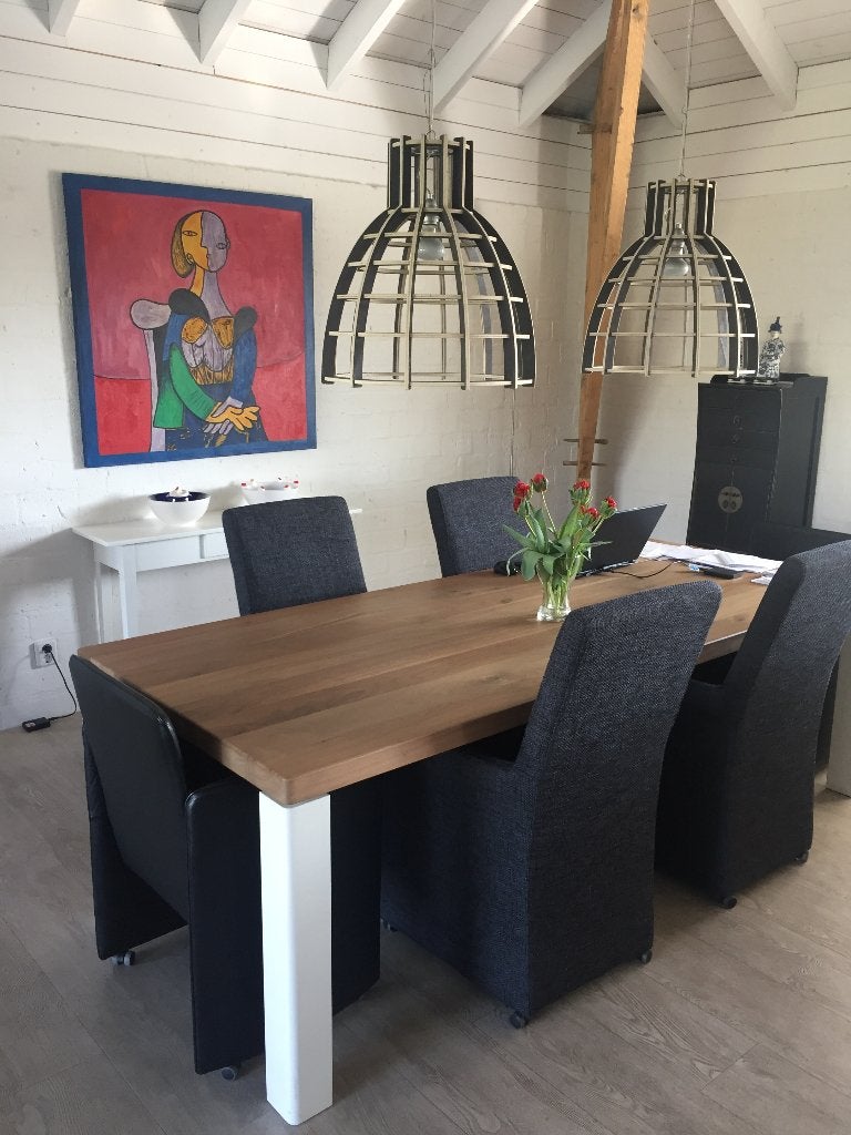 Twee hanglampen, Ophalen, E27 (groot), Zo goed als nieuw, Modern