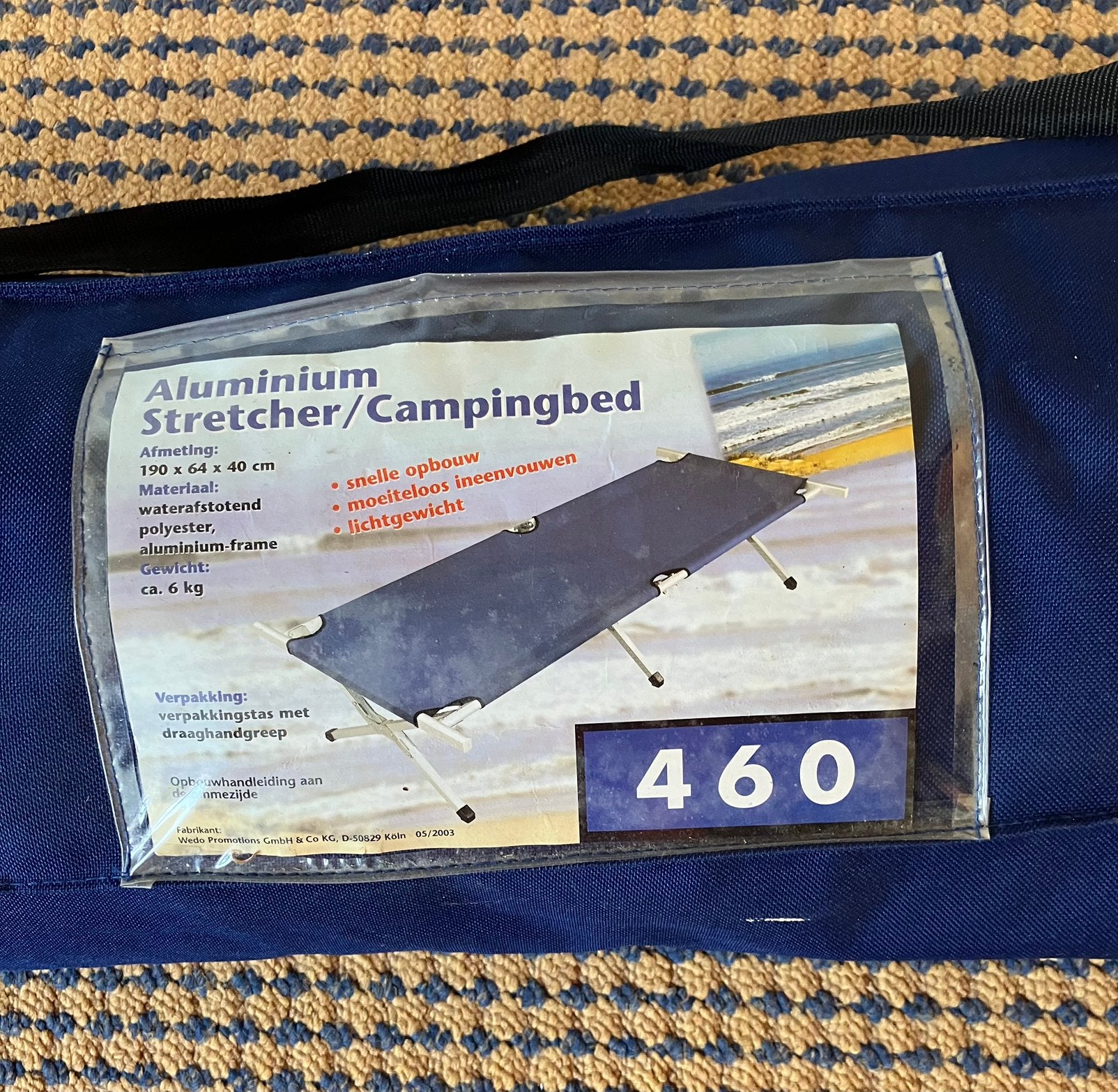 Camping bed / stretcher / veldbed (nieuw?), Ophalen of Verzenden, Nieuw