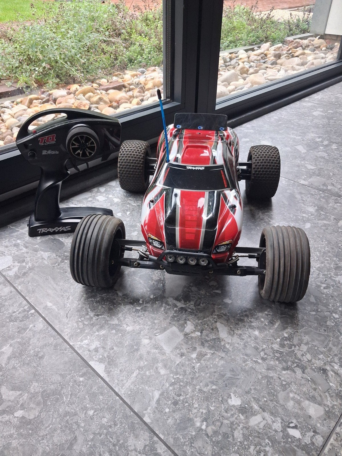 Rc auto Traxxas Rustler 2x2, Ophalen of Verzenden, Zo goed als nieuw, Auto offroad