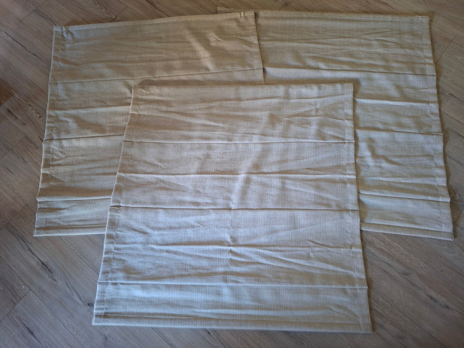 Vouwgordijnen creme kleur, Huis en Inrichting, Stoffering | Gordijnen en Lamellen, Overige materialen, Overige merken, Ophalen of Verzenden