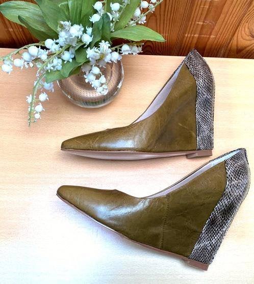Essentiel Antwerp schoenen maat 38 [DM][v], Kleding | Dames, Nieuw, Ophalen of Verzenden, Schoenen met hoge hakken, Groen
