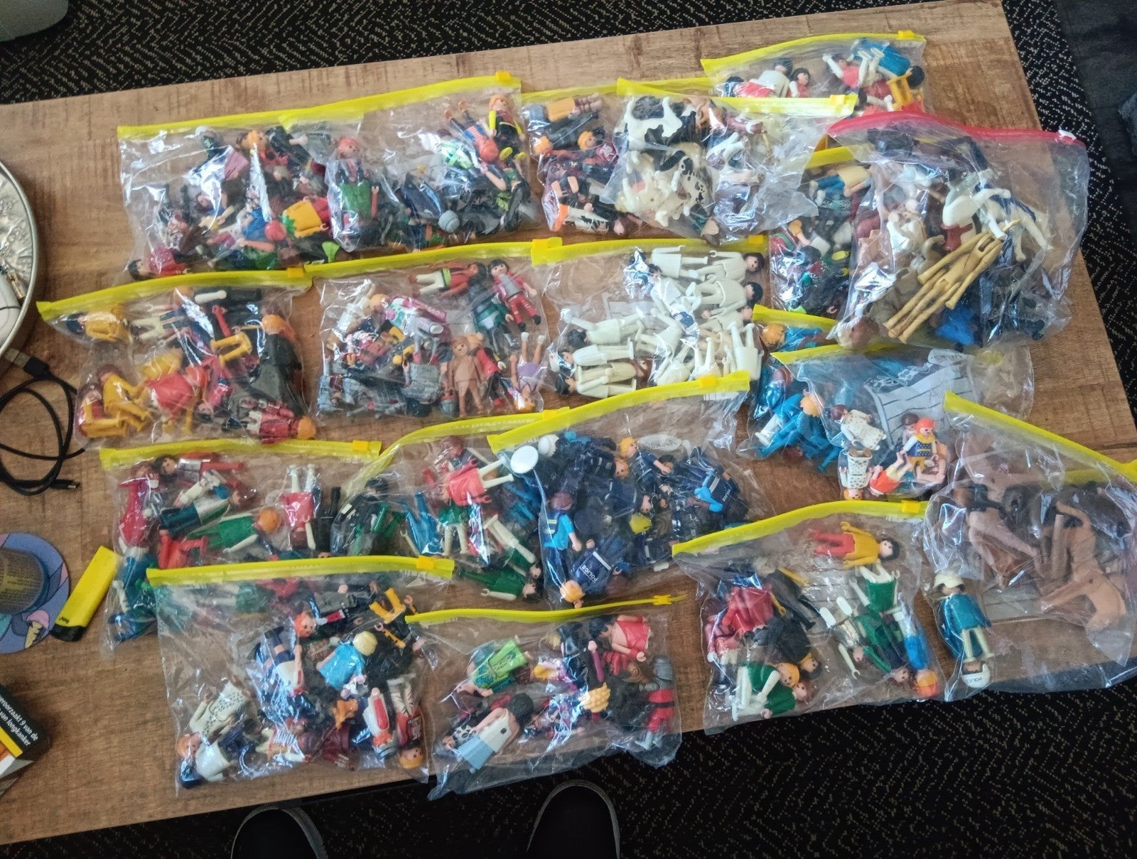 Grote partij Playmobil figuren en dieren, Ophalen, Gebruikt, Losse onderdelen, Figuren