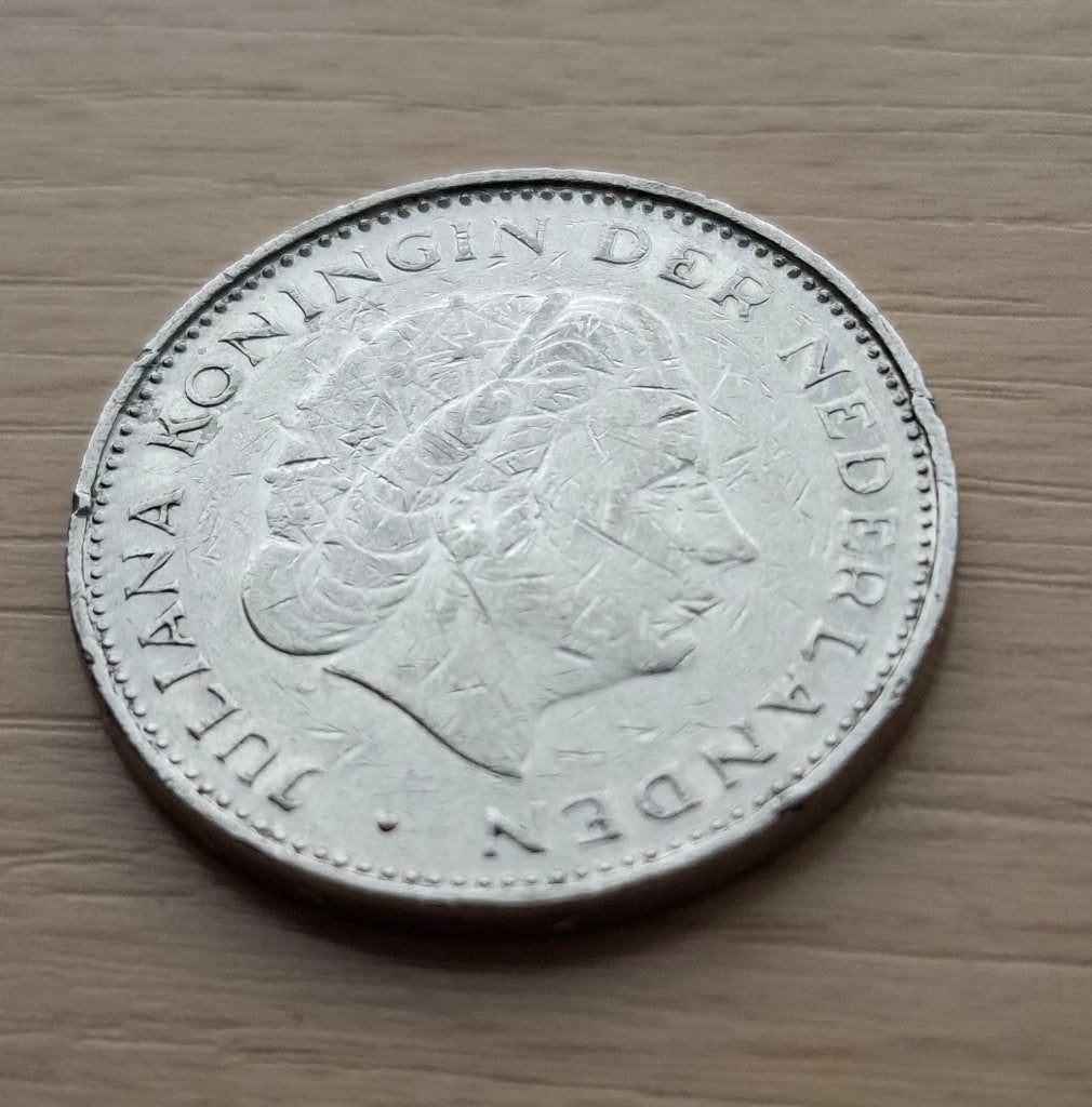Rijksdaalder uit 1980, Ophalen of Verzenden, Koningin Juliana, 2½ gulden, Losse munt