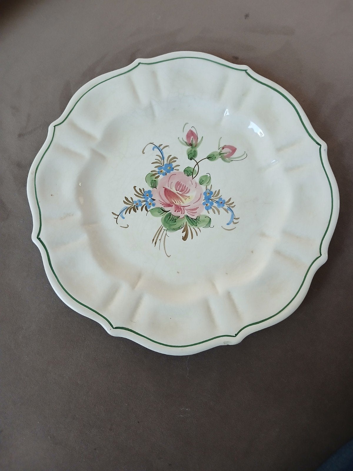 Antiek KG Lunéville 'Réverbère' Faïence Bord, Ophalen of Verzenden