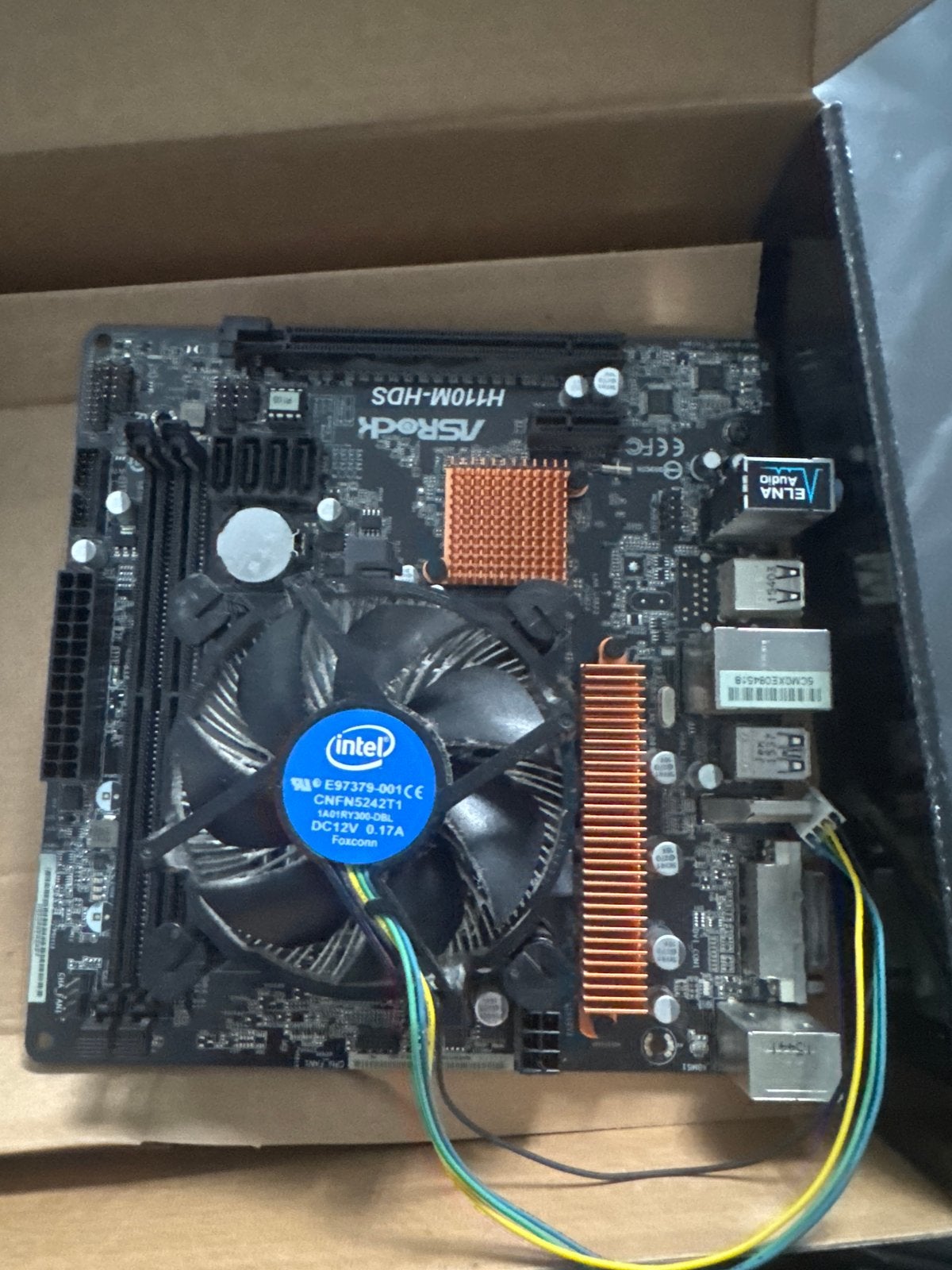 ASRock H110M-HDS Moederbord met Intel Core i5-6400 CPU, Ophalen of Verzenden, Gebruikt