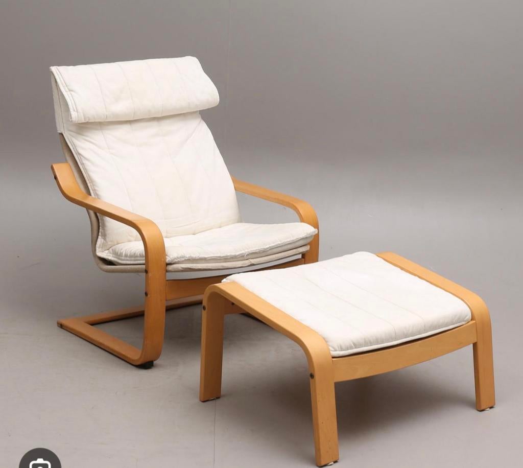 Gevraagd: Kussen voor Ikea Poem stoel, Huis en Inrichting, Fauteuils, Ophalen, Zo goed als nieuw, Minder dan 50 cm