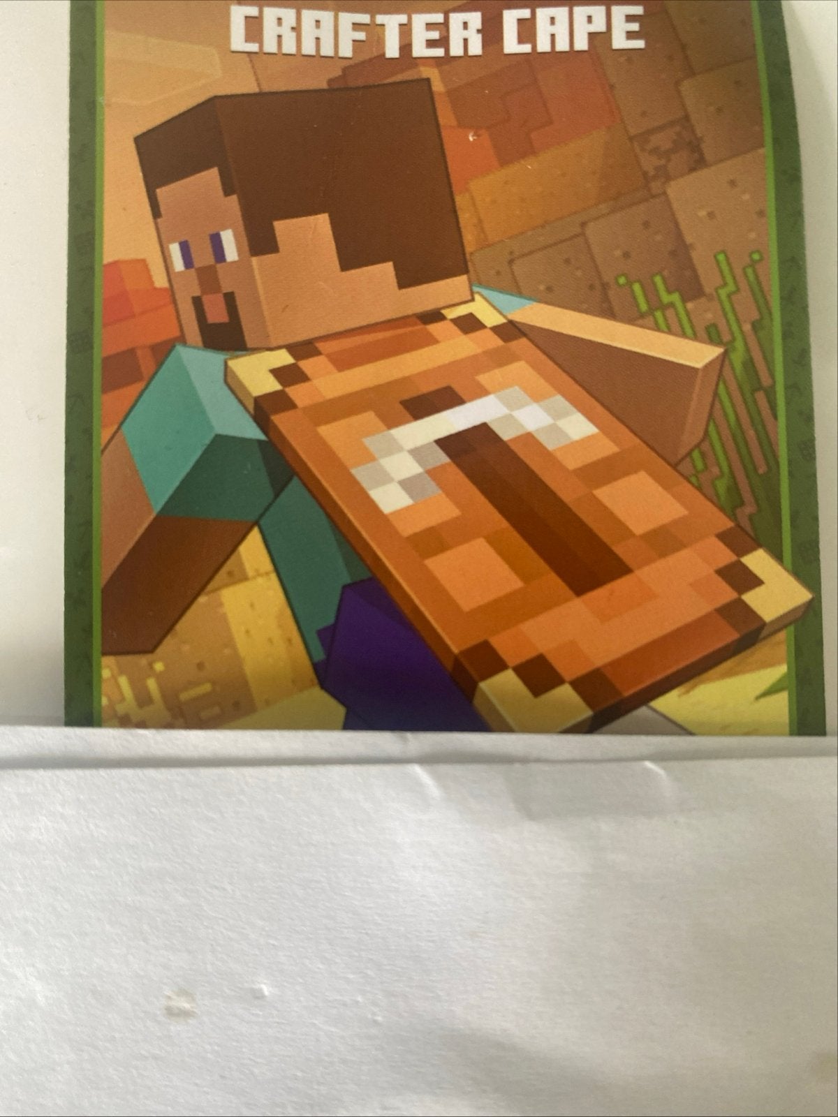Minecraft Crafter Cape kaart, Ophalen of Verzenden, Nieuw