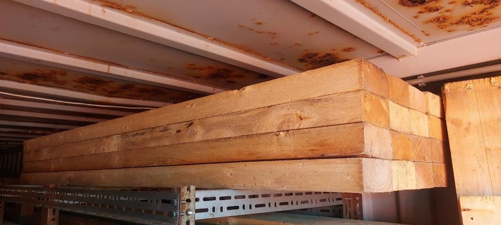 vuren balkhout  9  stuks, Ophalen, Gebruikt, 180 tot 250 cm, Balken