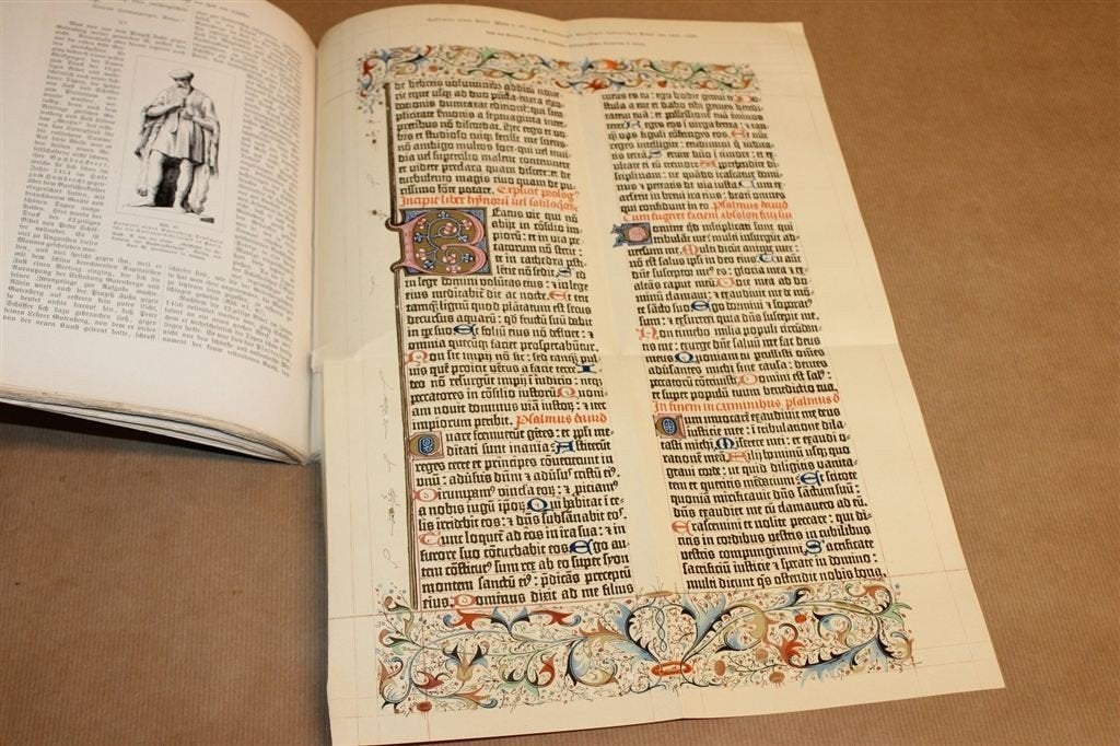 Gutenberg — Uitvinding Boekdrukkunst — Antiek 1900 [DE], Ophalen of Verzenden, Gelezen