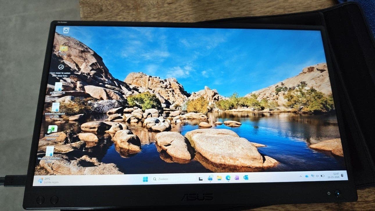 ASUS ZenScreen MB166C Draagbare USB-monitor 15,6", Computers en Software, Monitoren, IPS, Full HD, Zo goed als nieuw, USB-C