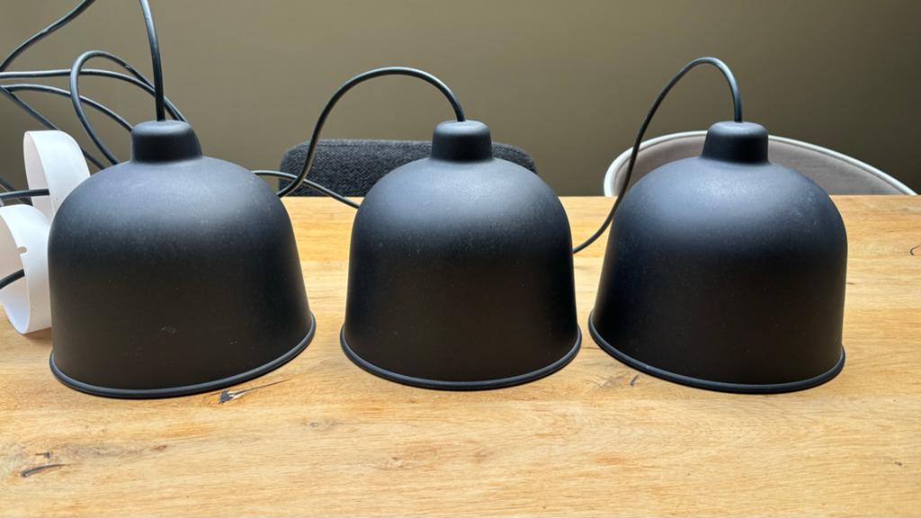3 Muuto lampen - Zo goed als nieuw, Ophalen, Zo goed als nieuw, Kunststof