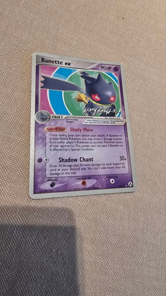 Banette ex Pokémon World Championships 2007 kaart, Ophalen of Verzenden, Gebruikt, Losse kaart