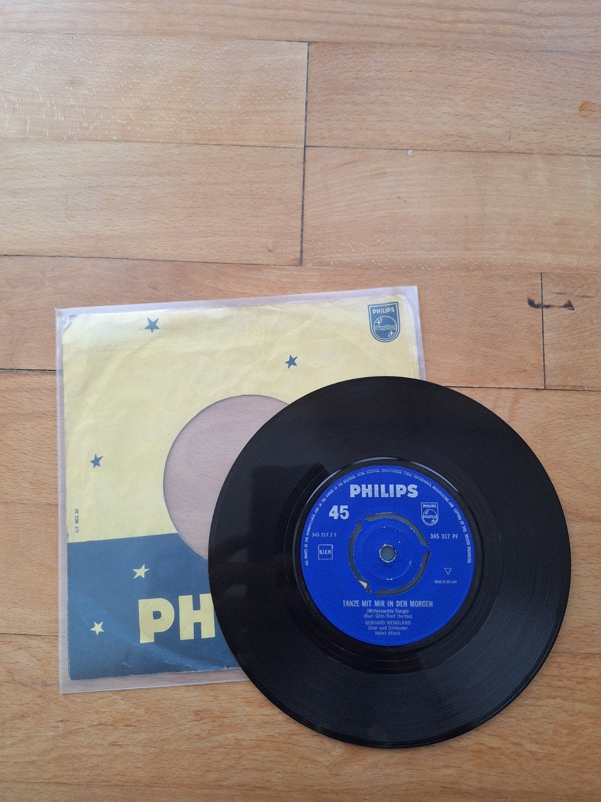Gerhard Wendland - Tanze mit mir in den Morgen, Gebruikt, Originele persing, 7 inch, EP
