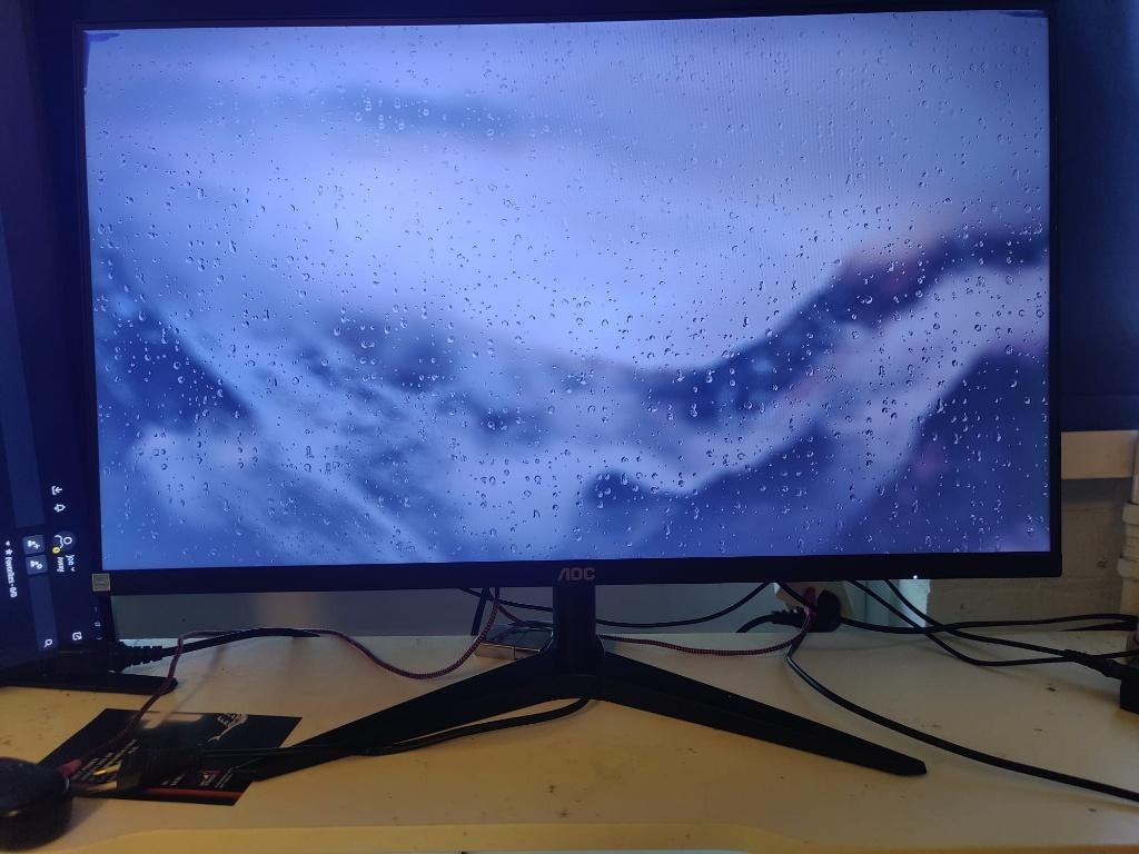 HP EliteDisplay E232 en AOC 27B1H (met kleine schade), Computers en Software, Monitoren, Ophalen, Gebruikt, IPS, Full HD