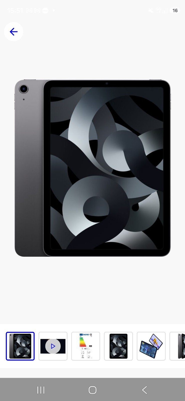 iPad Air (5e generatie) 64GB - Gebruikt