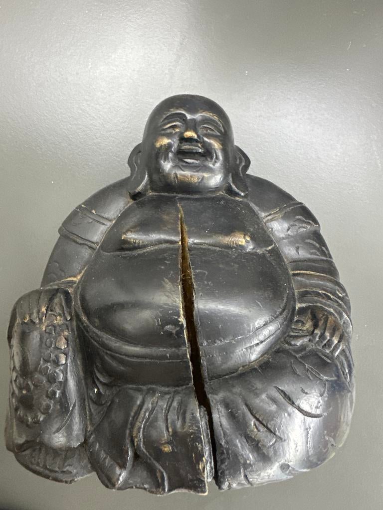 Boeddha beeldje van hout, decoratief /real from Tibetan, Ophalen of Verzenden