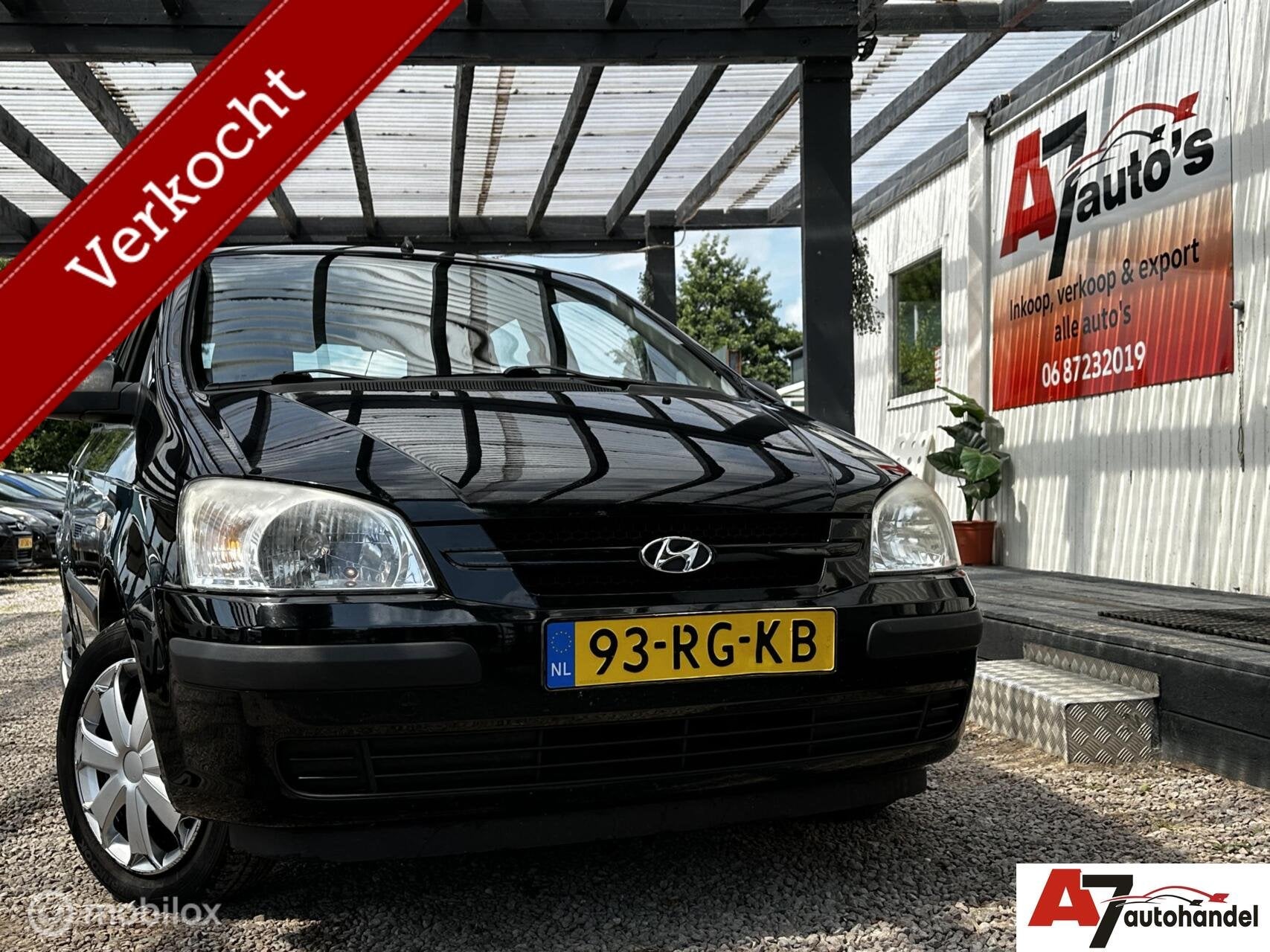 Hyundai Getz 1.1i Nieuwe APK, Voorwielaandrijving, 31 €/maand, 4 cilinders, Zwart