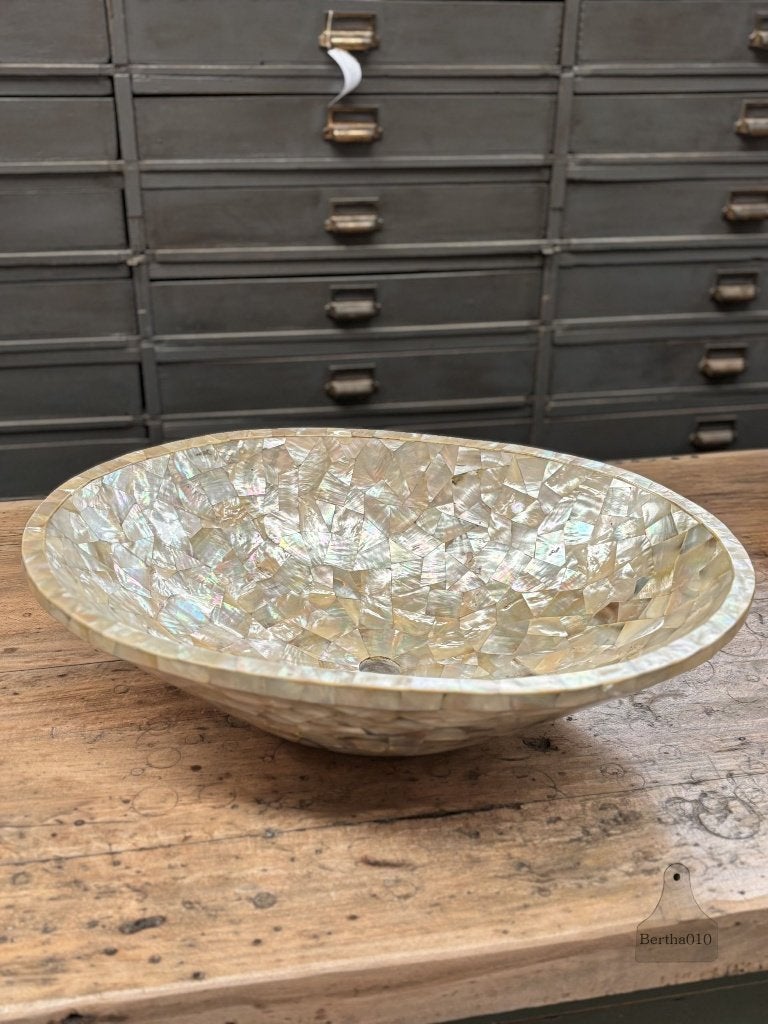 Mother of pearls design parelmoer waskom, Ophalen of Verzenden, Overige typen