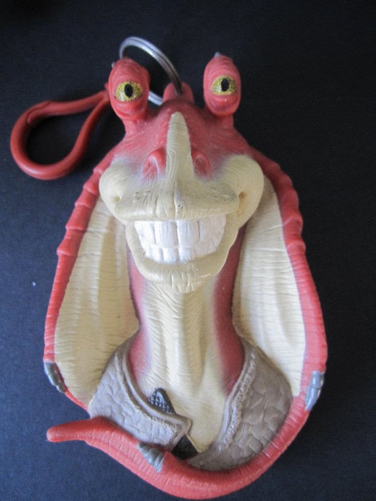 Star Wars Jar Jar Lucas film Applause sleutelhanger bieden, Ophalen of Verzenden, Zo goed als nieuw, Actiefiguurtje