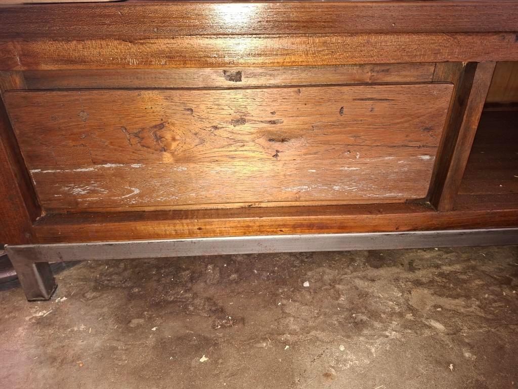 Tv meubel, Ophalen, Teakhout, Nieuw, 125 cm of meer