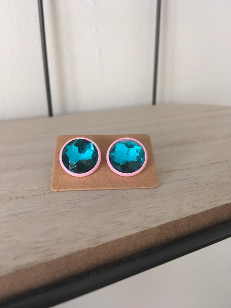 Blauwe oorbellen, Overige materialen, Blauw, Nieuw, Ophalen of Verzenden