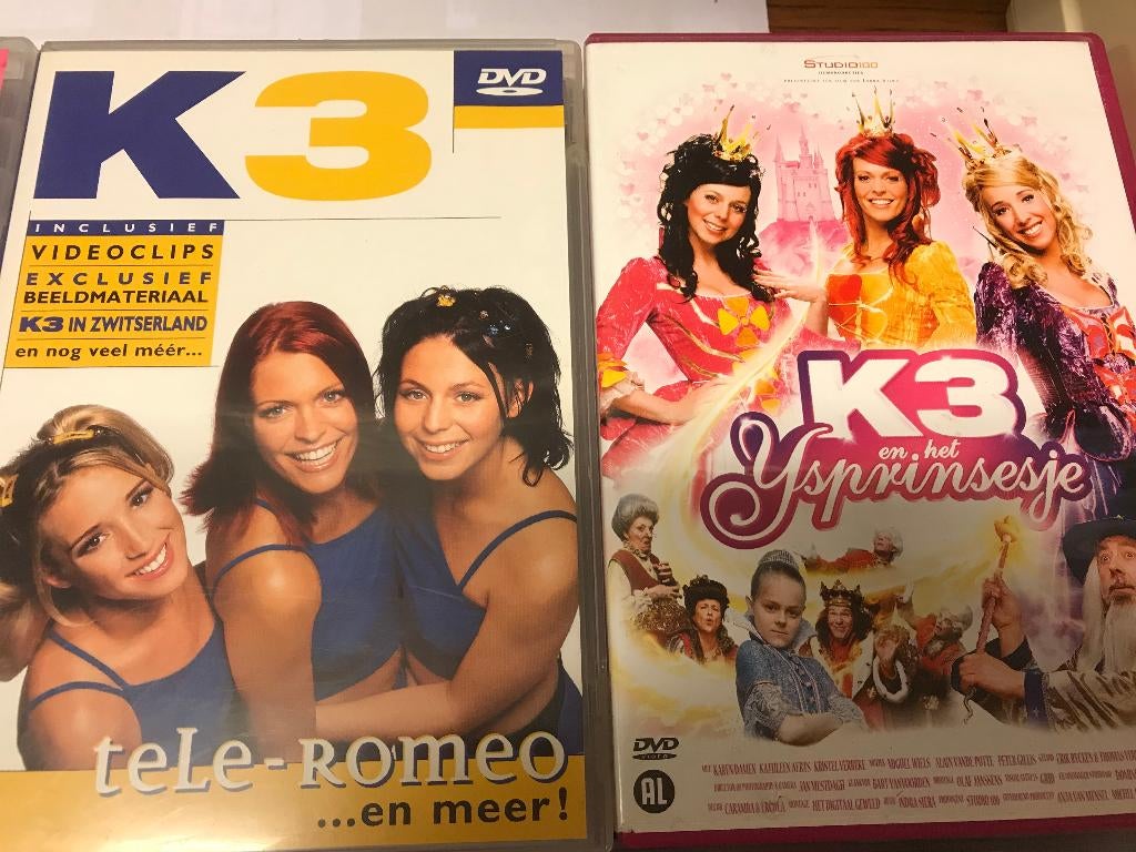 T.K. nog 5 DVD' s van K3 zie actuele lijst, Alle leeftijden, Ophalen of Verzenden, Gebruikt, Overige genres