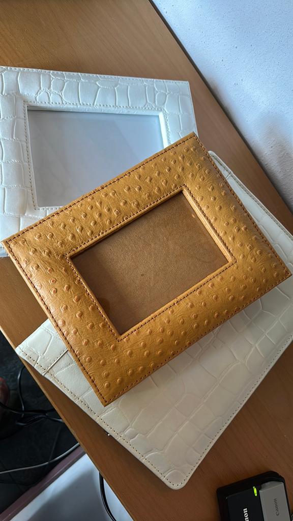 Partij fotolijsten en mappen van echt leder (100+ stuks), Huis en Inrichting, Woonaccessoires | Lijsten, Ophalen, Gebruikt, Overige materialen