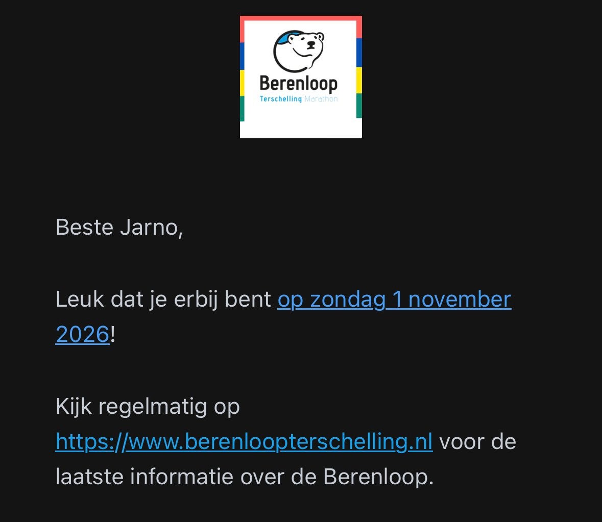 Ruilen: ticket hele marathon voor ticket halve marathon, Eén persoon, Overige soorten