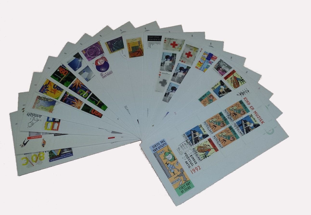 Te koop fdc Nederland 1992 compleet onbeschreven, Postzegels en Munten, Ophalen of Verzenden, Onbeschreven, Nederland