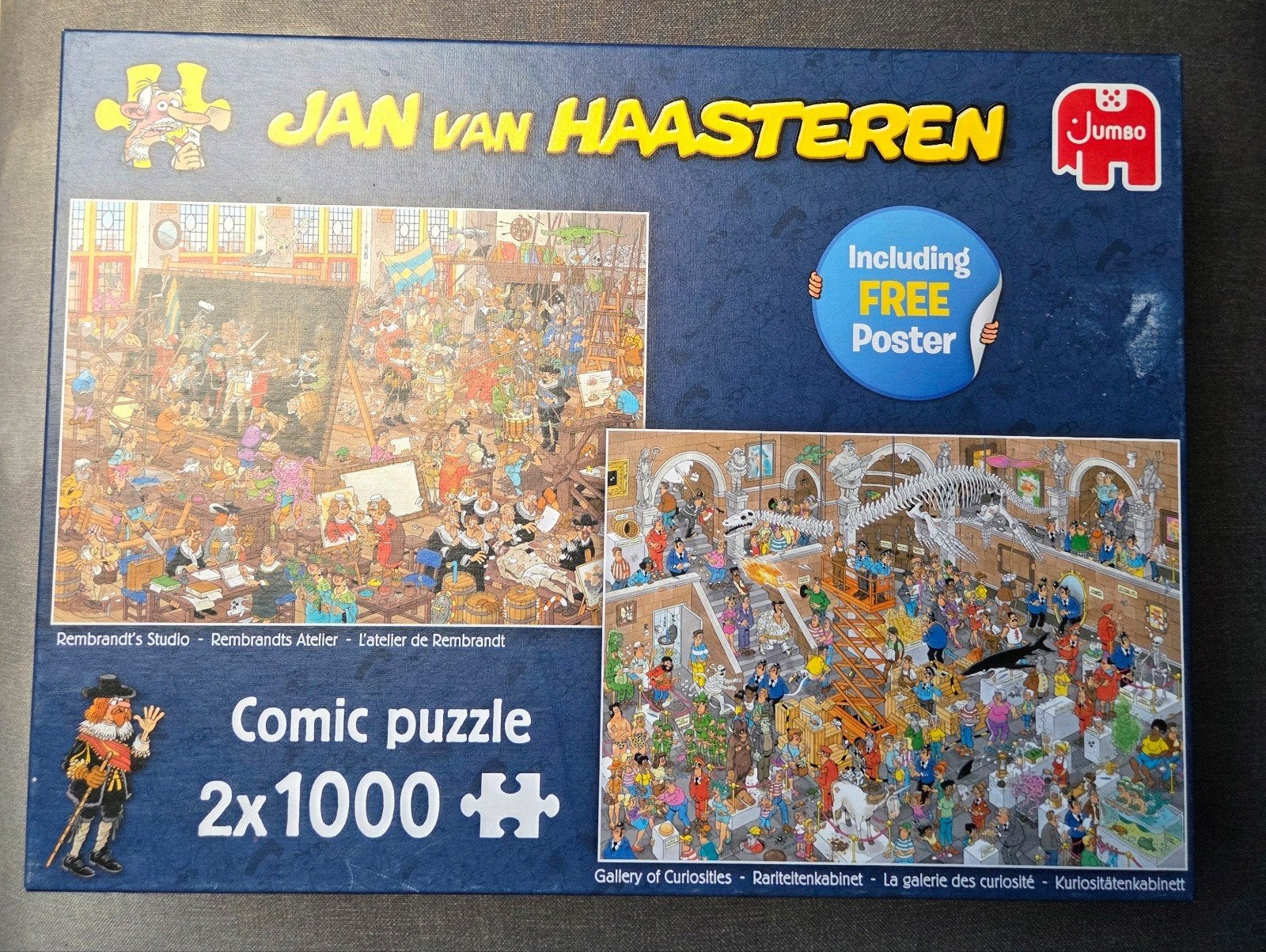 Jan van Haasteren - Rembrandts Altelier & Rariteitenkabinet, Ophalen of Verzenden, 500 t/m 1500 stukjes, Nieuw, Legpuzzel