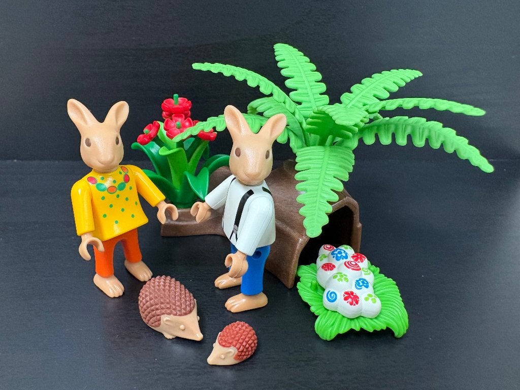 Playmobil 4454 Paashazen met Egels, Complete set, Ophalen of Verzenden, Zo goed als nieuw, Figuren