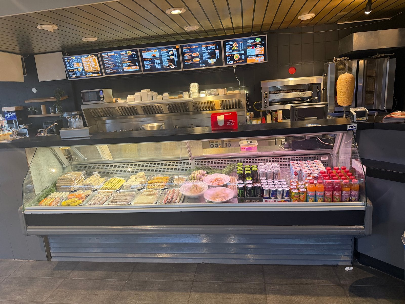 Professionele horeca vitrine met koeling, Ophalen, Gebruikt, Koelen en Vriezen