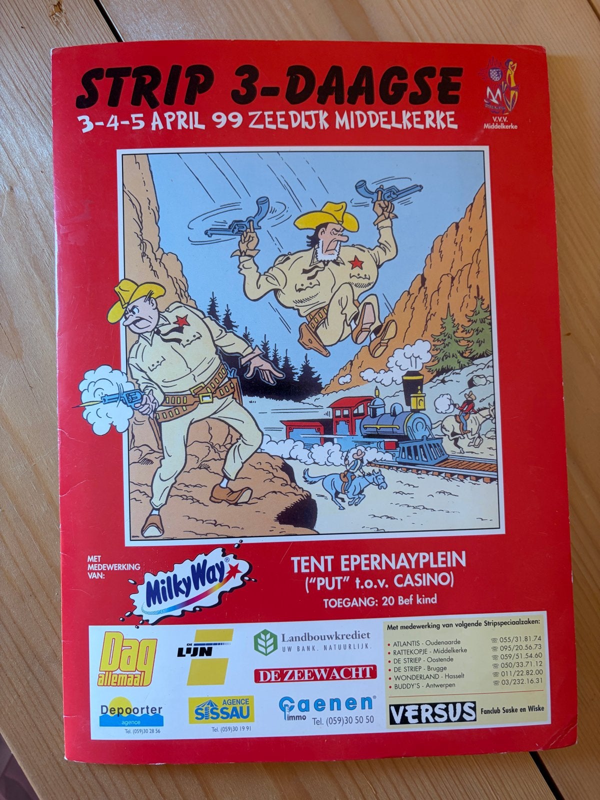 Strip 3-daagse Middelkerke Luxe Editie + Ex-Libris, Meerdere stripboeken, Ophalen of Verzenden, Zo goed als nieuw