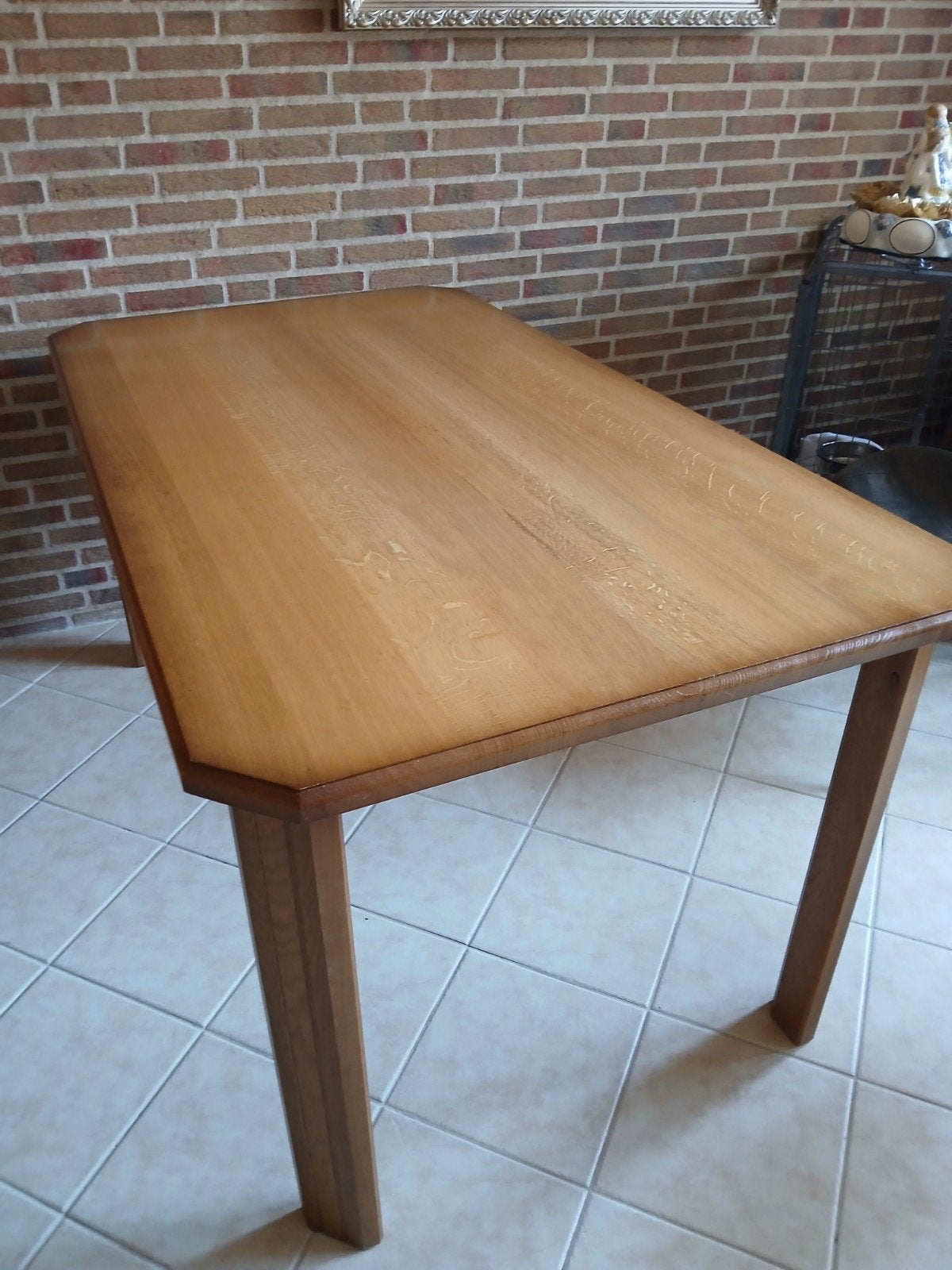 Eiken eettafel zgan. patine, beschikbaar per september 2026, Eiken patine, tijdloos, Eikenhout, Zo goed als nieuw, Vijf personen of meer