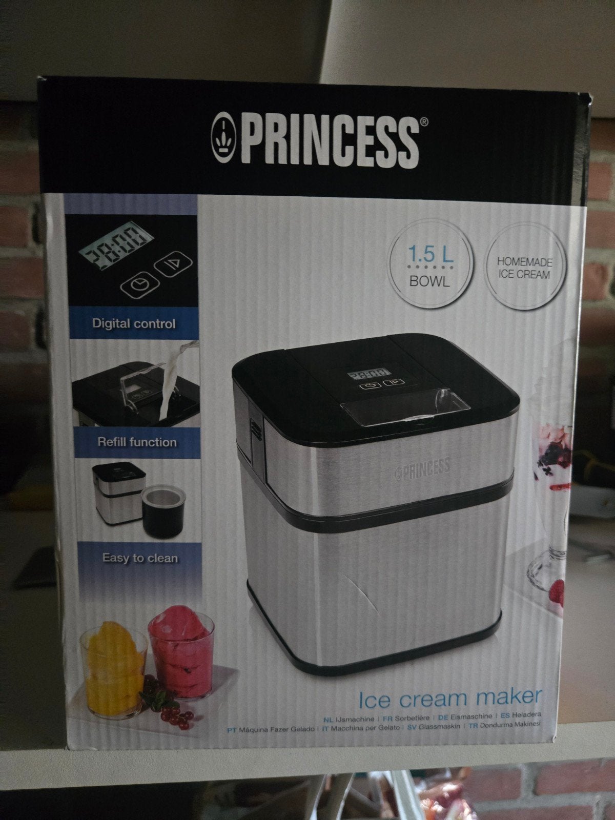 princess ice cream maker ijsmaker nieuw/ongebruikt, Verzenden, Nieuw, Koelelement