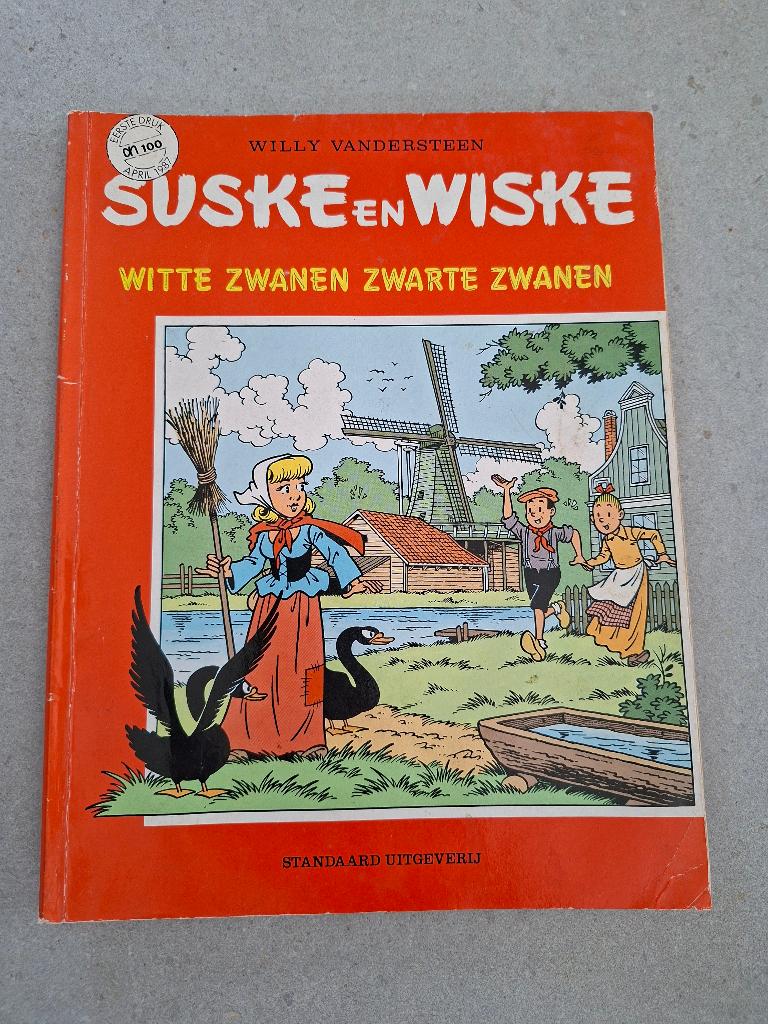 Suske en Wiske Witte zwanen Zwarte zwanen. eerste druk, Gelezen, Willy Vandersteen, Eén stripboek, Ophalen of Verzenden