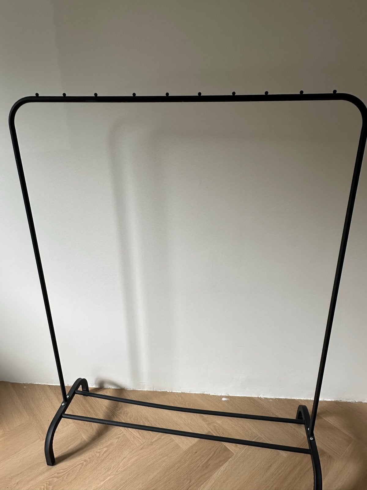 Zwart Kledingrek - Hoogte 145cm, Breedte 110cm, Ophalen, Gebruikt